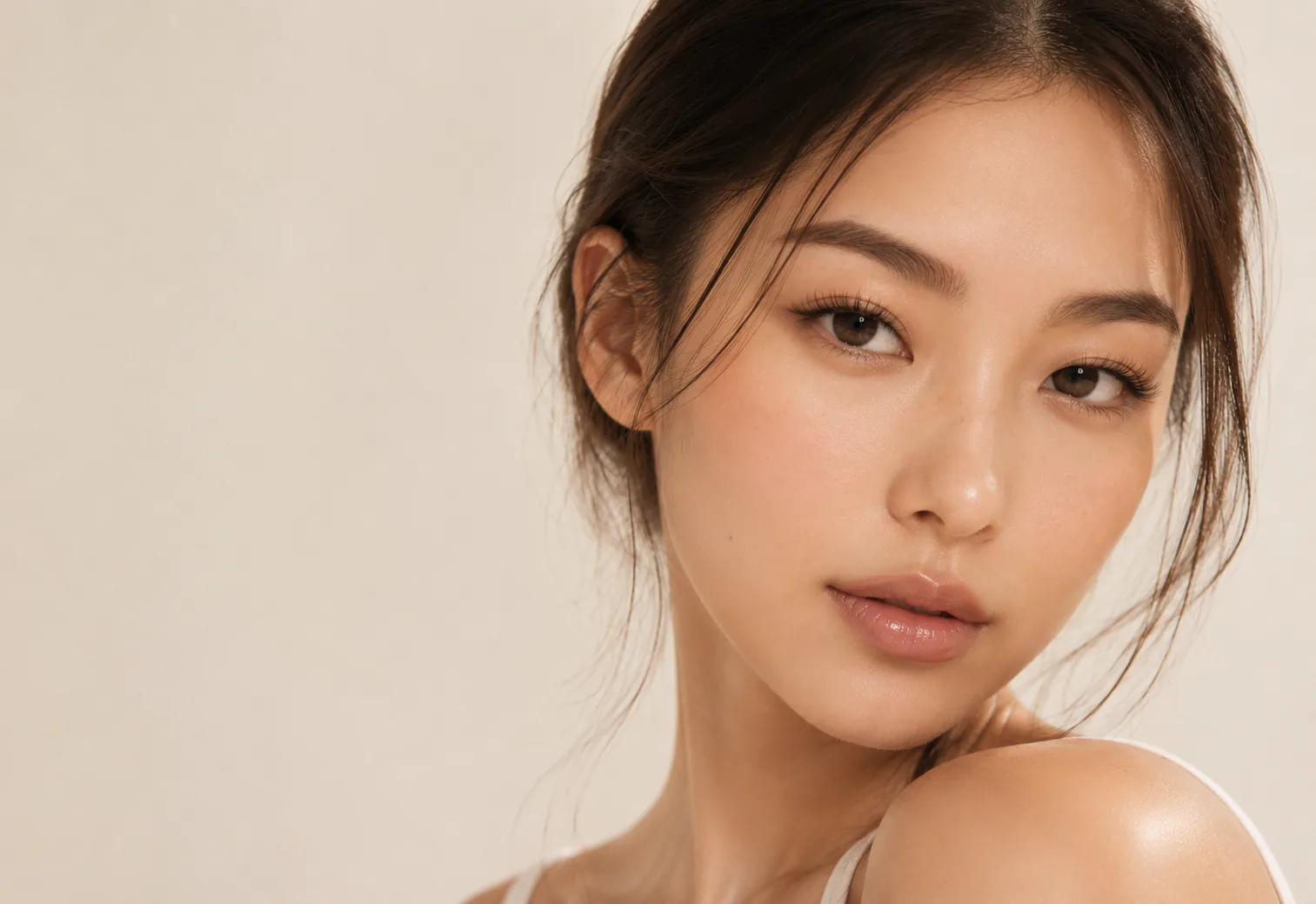 Ritually lash extensions close-up