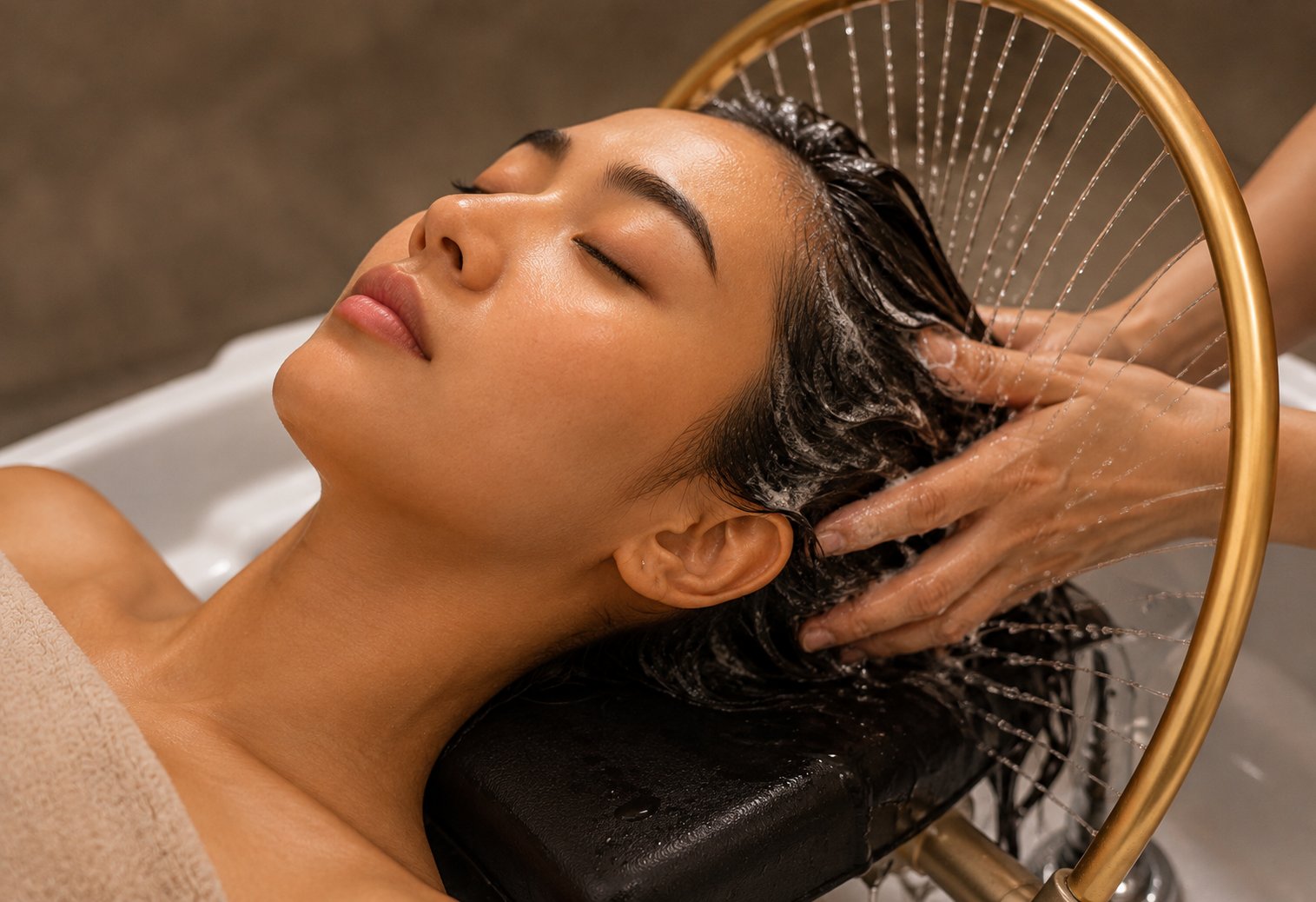Signature head spa treatment with scalp cleansing