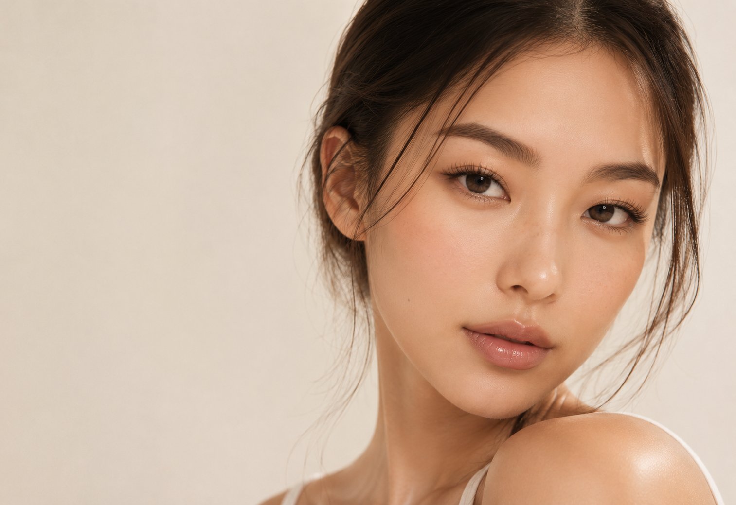 Ritually lash extensions close-up