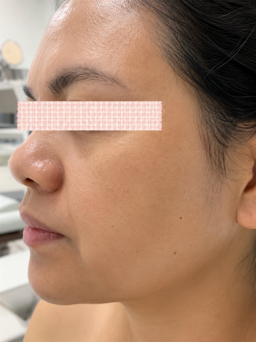 After face slimming treatment